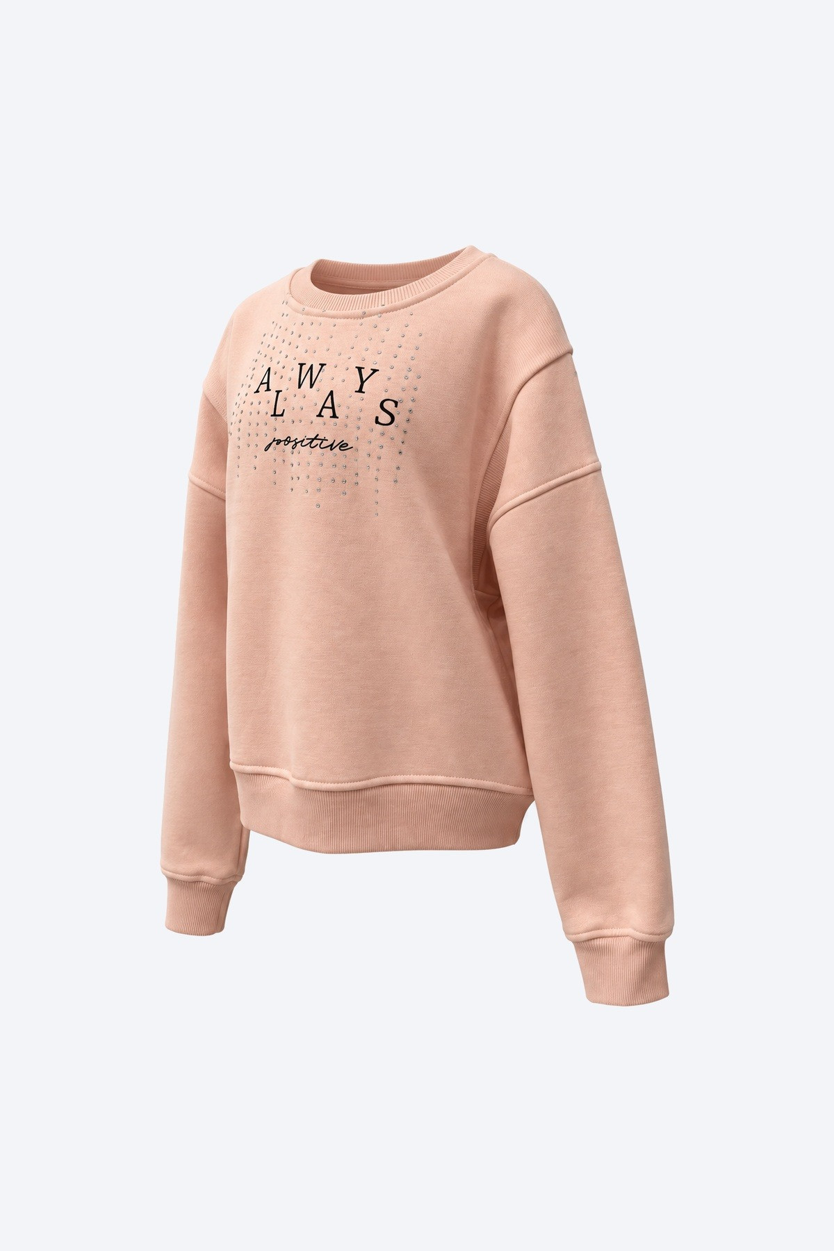 Always Yazılı Taşlı Kız Çocuk Sweatshirt 2