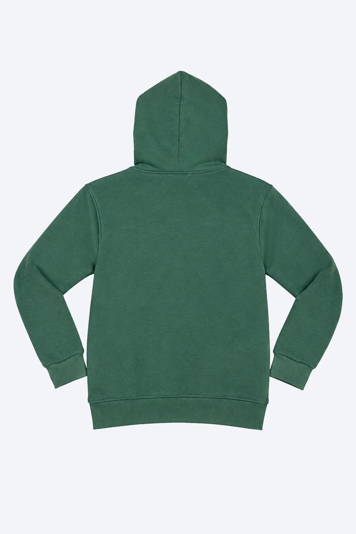Kapüşonlu Cepli Erkek Çocuk Sweatshirt - 2