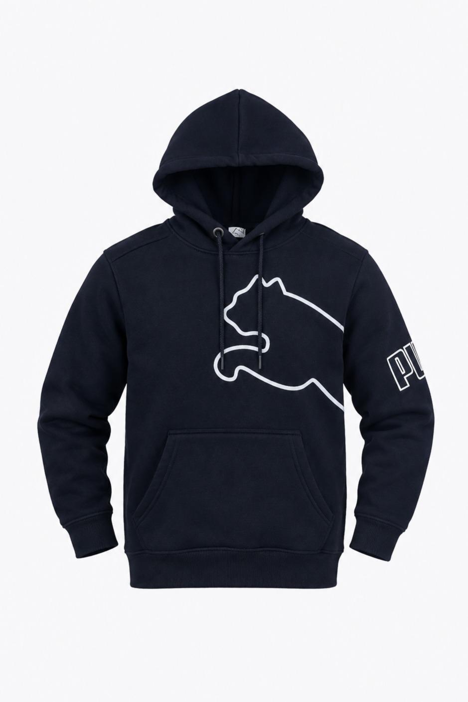 Baskılı Kapüşonlu Erkek Çocuk Sweatshirt
