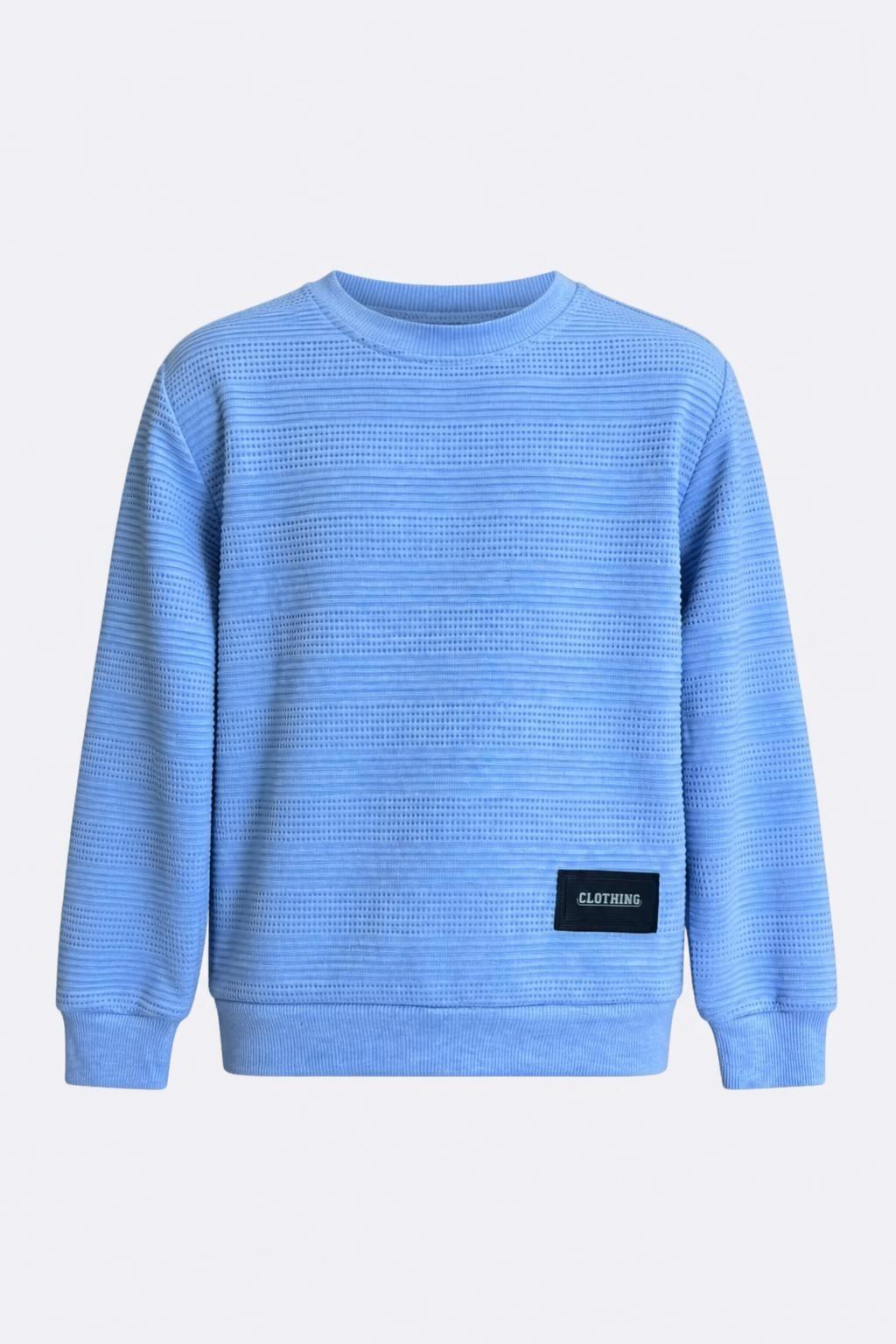 Yazı Etiketli Erkek Çocuk Sweatshirt