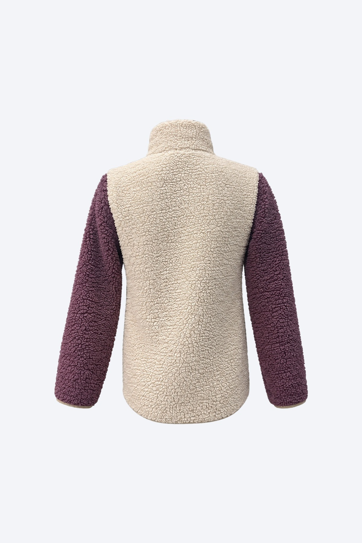Cepli Blok Renkli Peluş Kız Çocuk Ceket 3