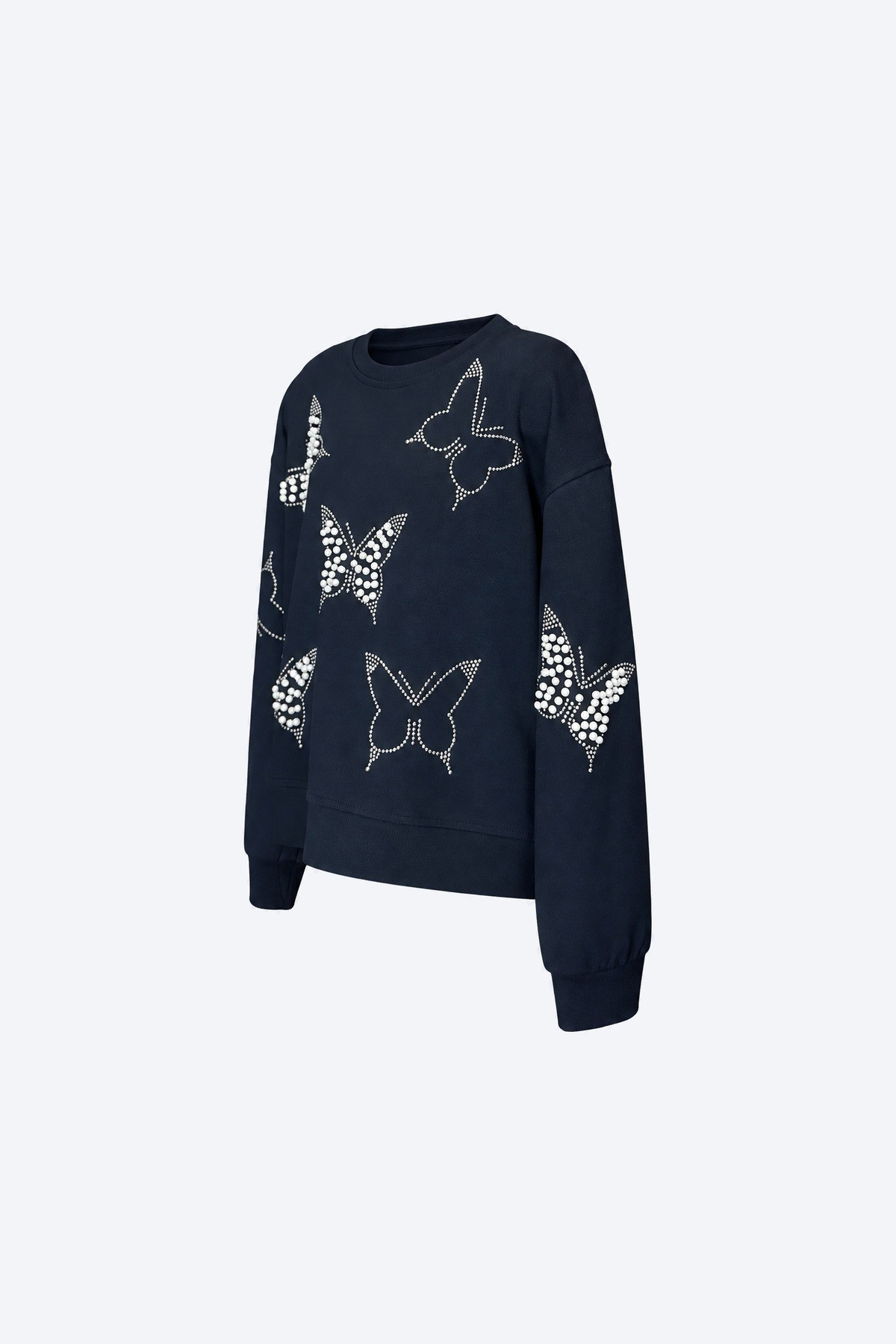 Kelebek Detaylı Kız Çocuk Sweatshirt 2