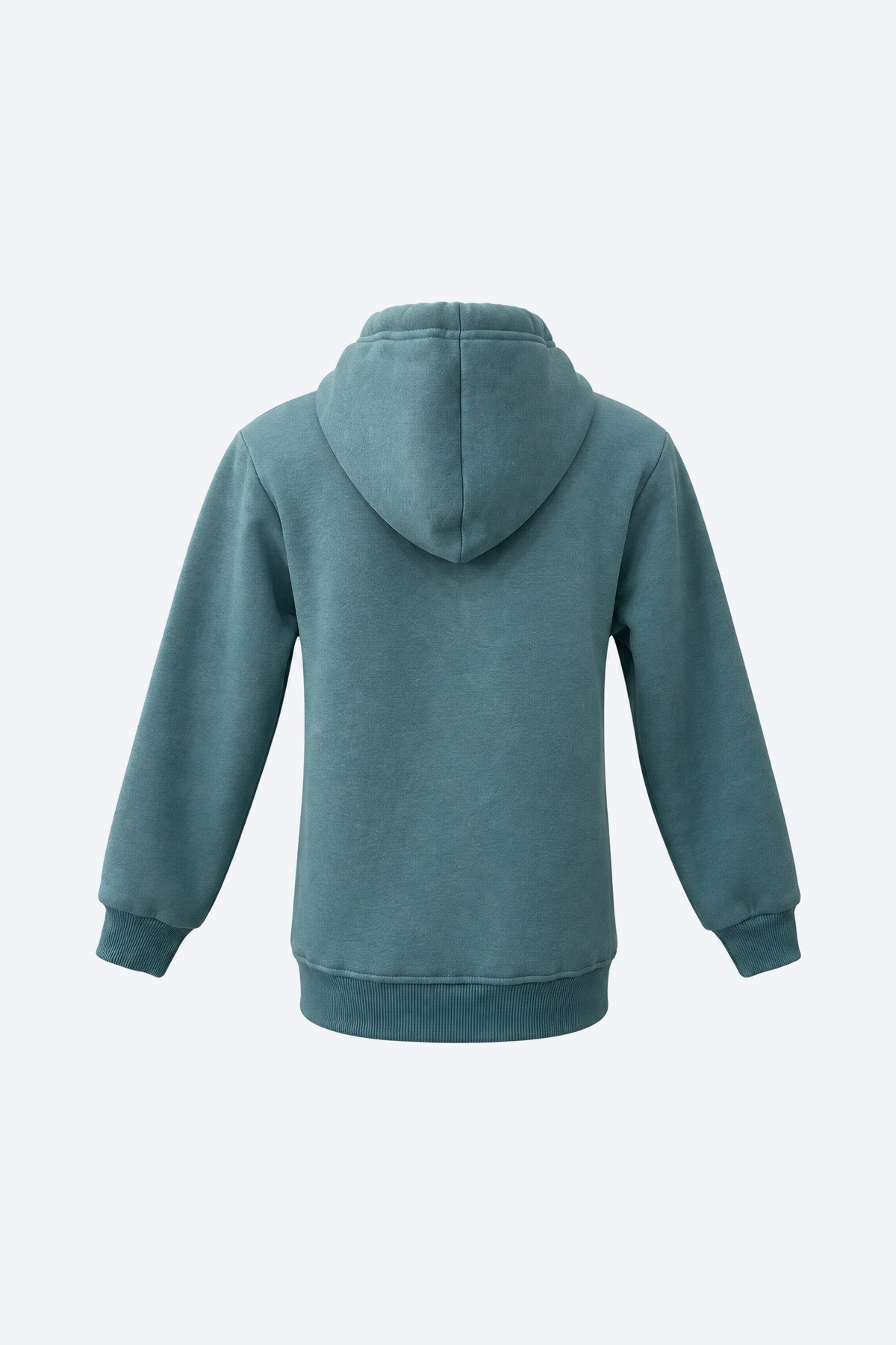 Fermuarlı Kapüşonlu Yazı Nakışlı Kız Çocuk Sweatshirt 3