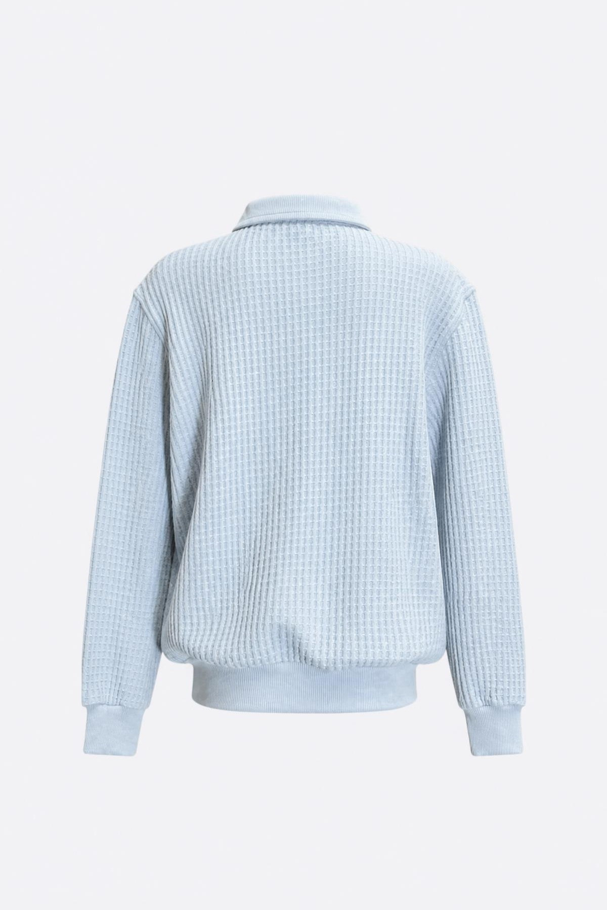 Yarım Fermuarlı Waffle Erkek Çocuk Sweatshirt 3