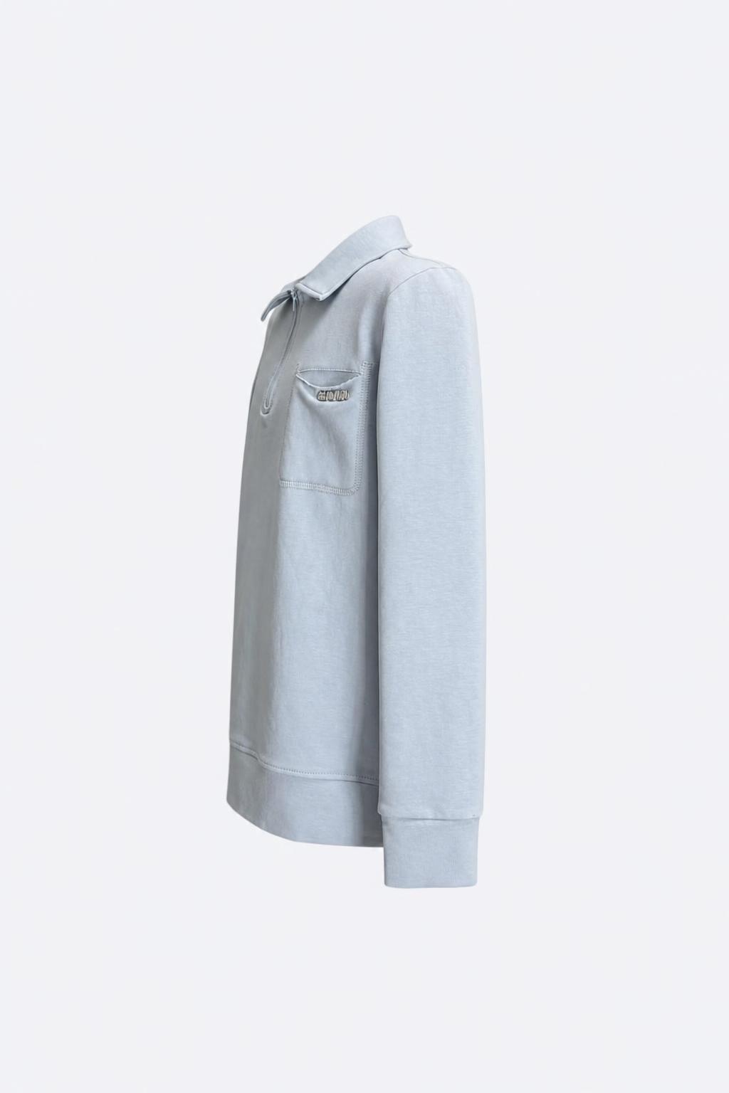 Cepli Yarım Fermuarlı Erkek Çocuk Sweatshirt - 2