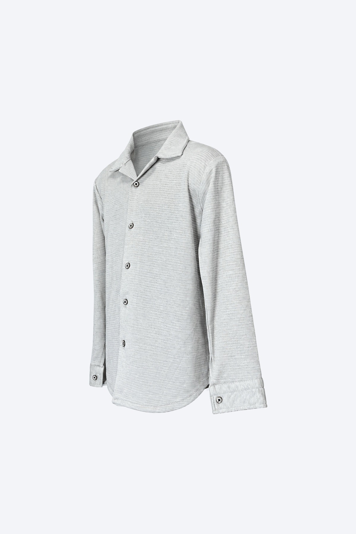 Sıvama Kollu Düğmeli Erkek Çocuk Gömlek 2